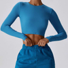Seamless Heathered Yoga Crop Top