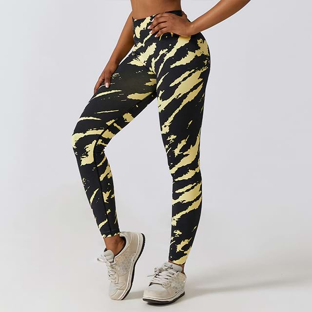 Sky-Blue Seamless High-Waist Yoga Leggings