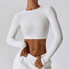 Seamless Heathered Yoga Crop Top
