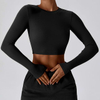 Seamless Heathered Yoga Crop Top