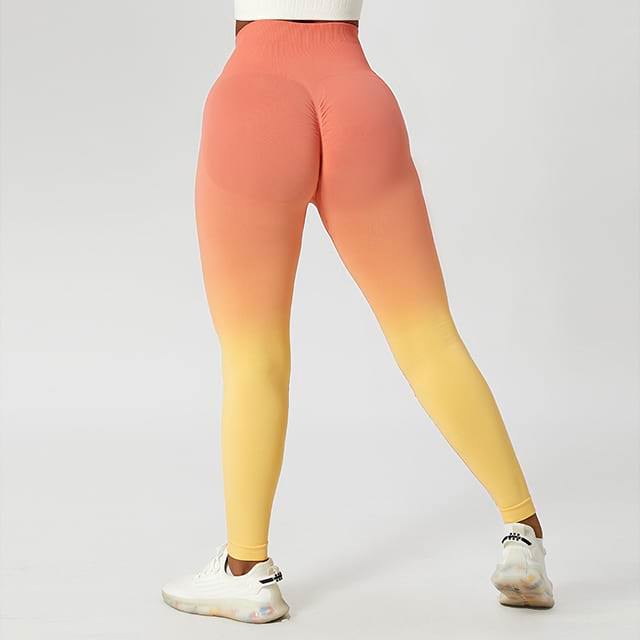 Ombré High-Waisted Seamless Yoga Leggings