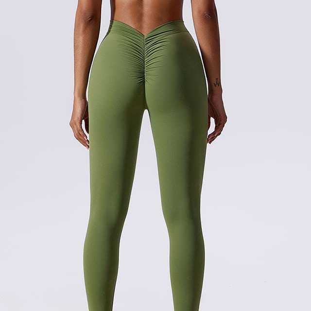 High-Waist Seamless Yoga Pants