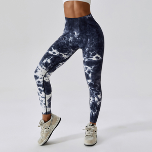Seamless Manual Tie-dye Sport Legging