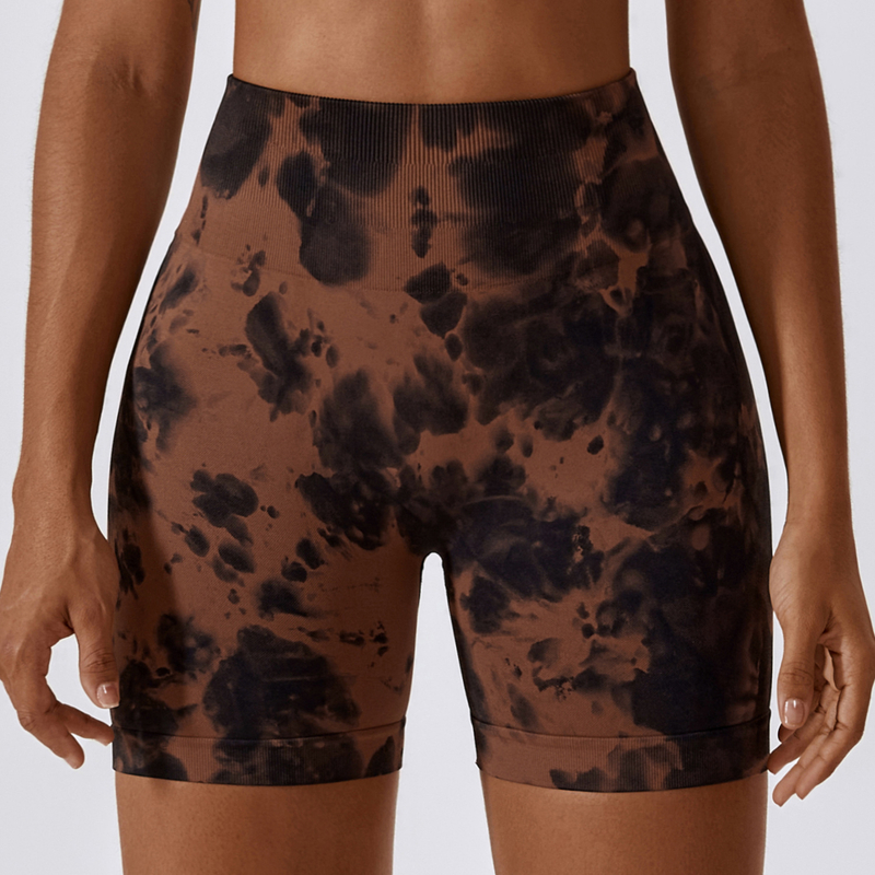 Seamless Tie-dye Scrunch Soft Active Shorts