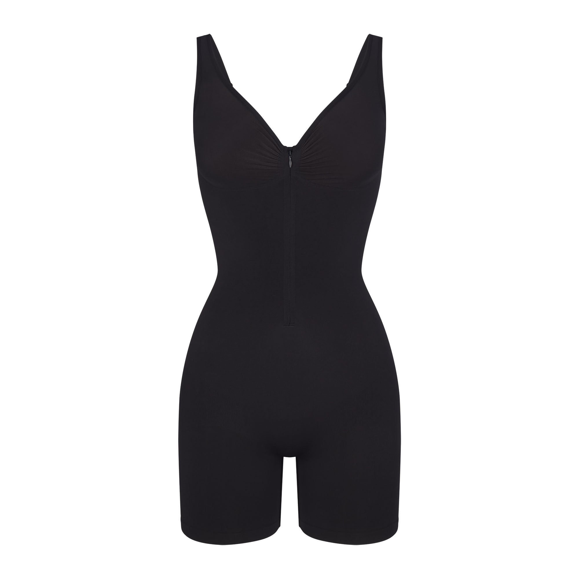 Seamless Shapewear Everyday Tummy Control Slimming Bodysuit with Zipper