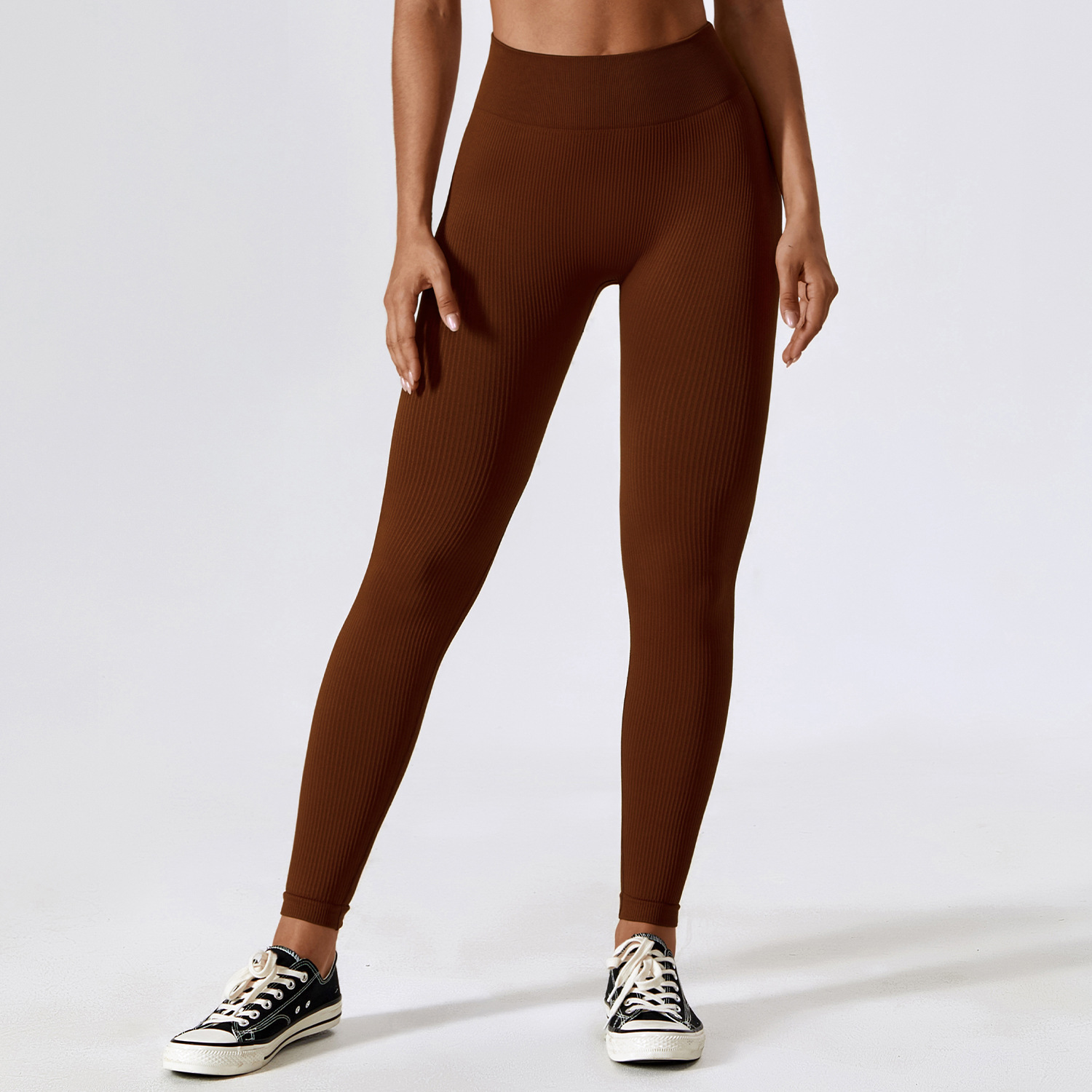Seamless Rib Jacquard Yoga Legging