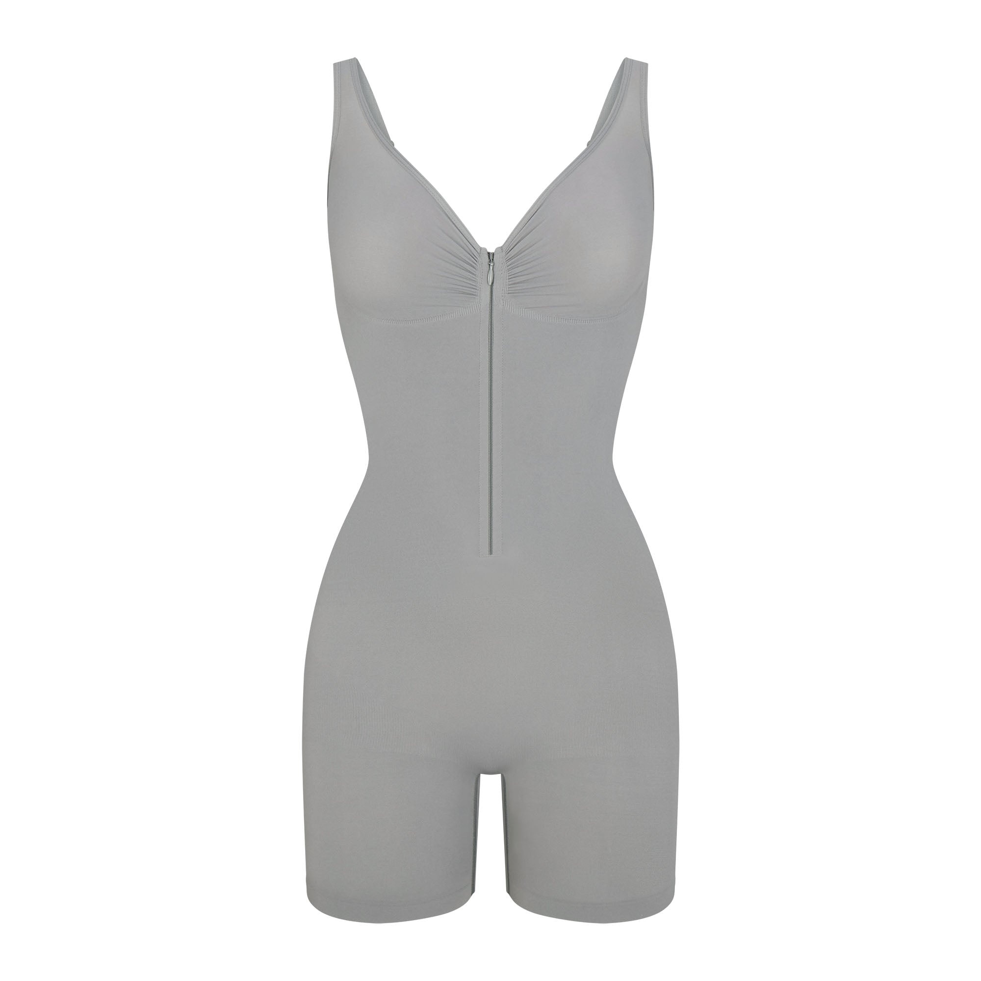 Seamless Shapewear Everyday Tummy Control Slimming Bodysuit with Zipper