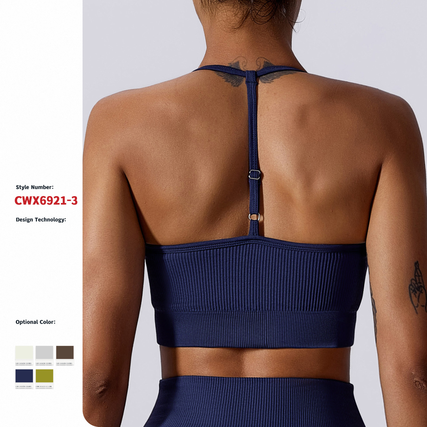 Seamless Ribbed Crop Tank for Women