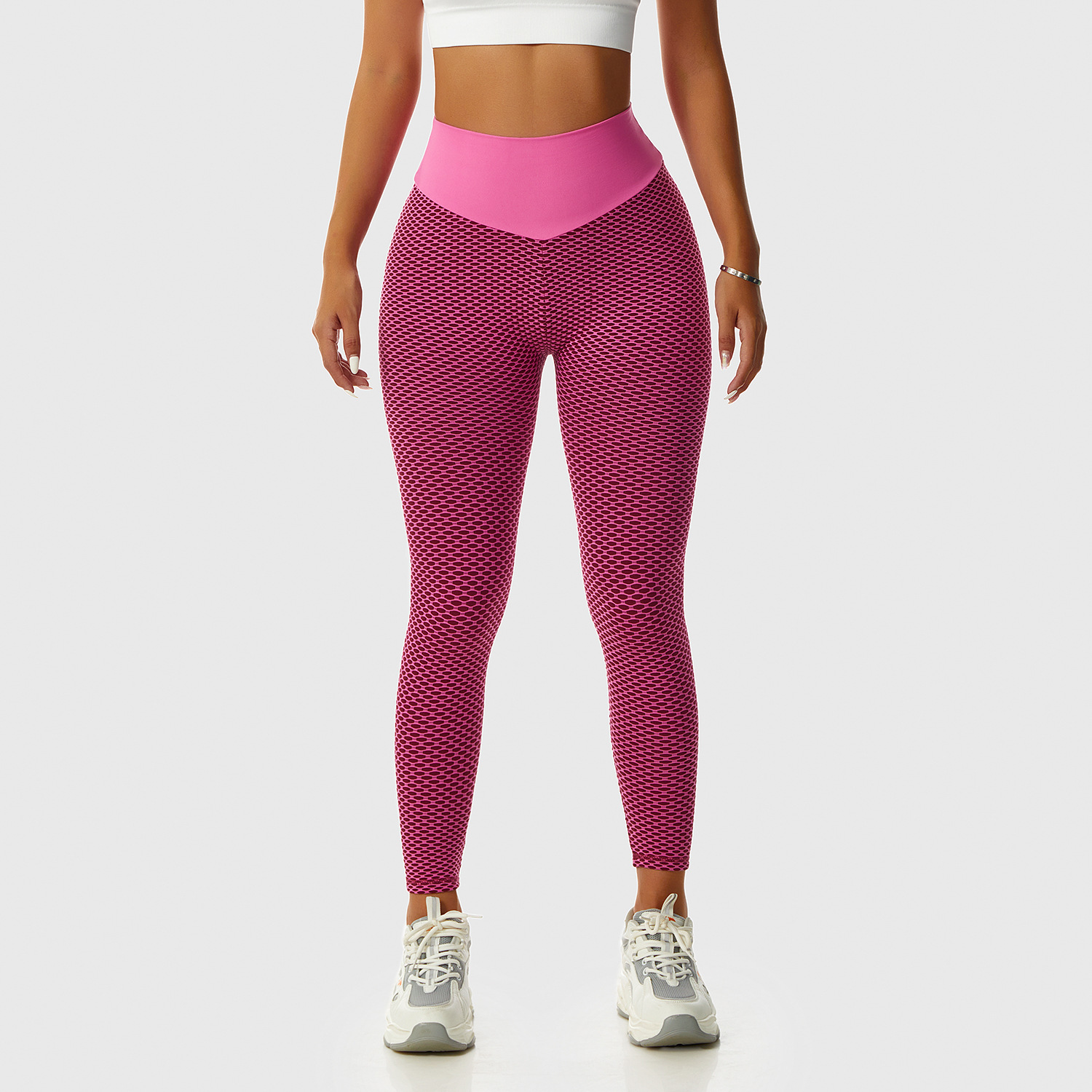 Seamless High Waisted Jacquard yoga Legging