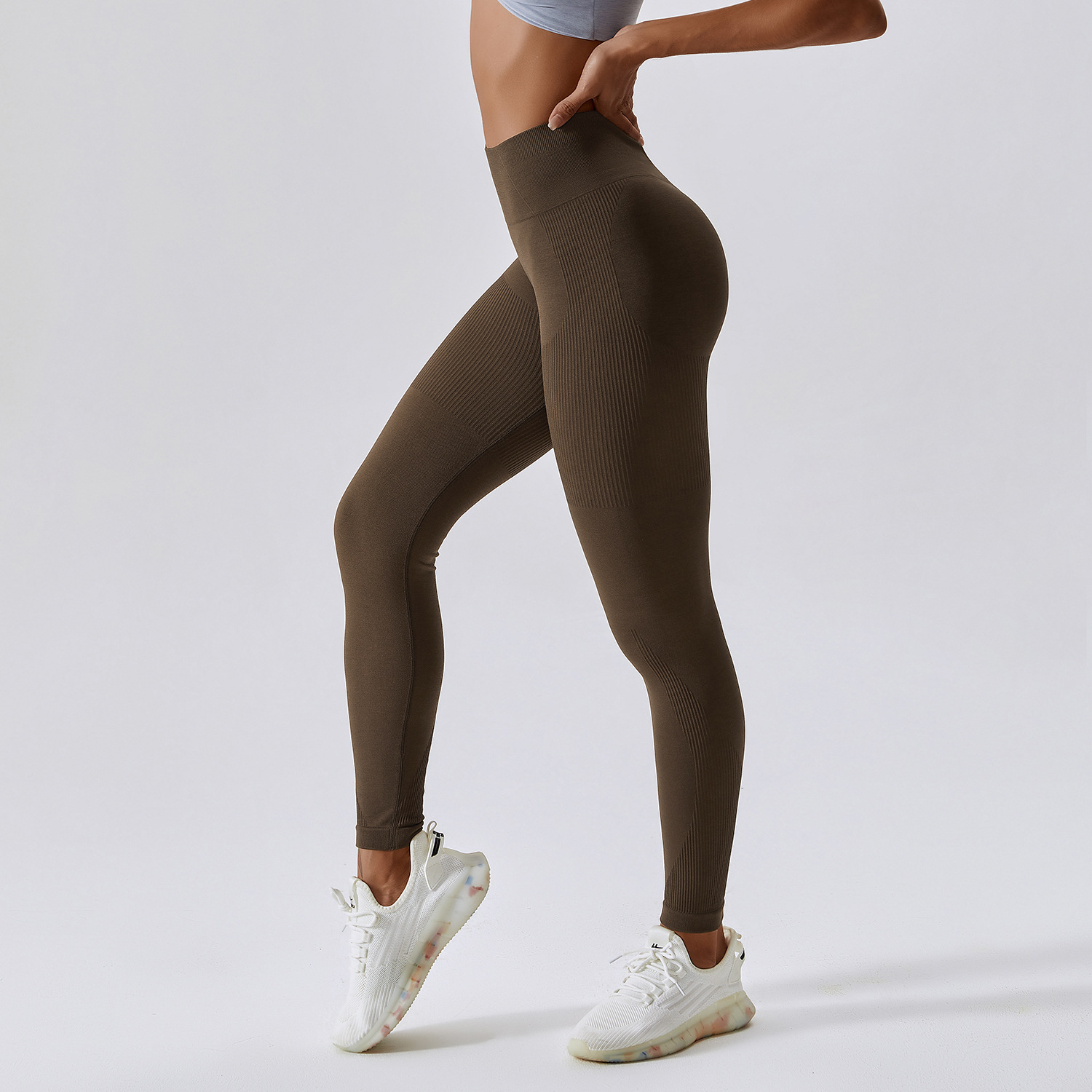 Seamless Pink Yoga Sport Legging