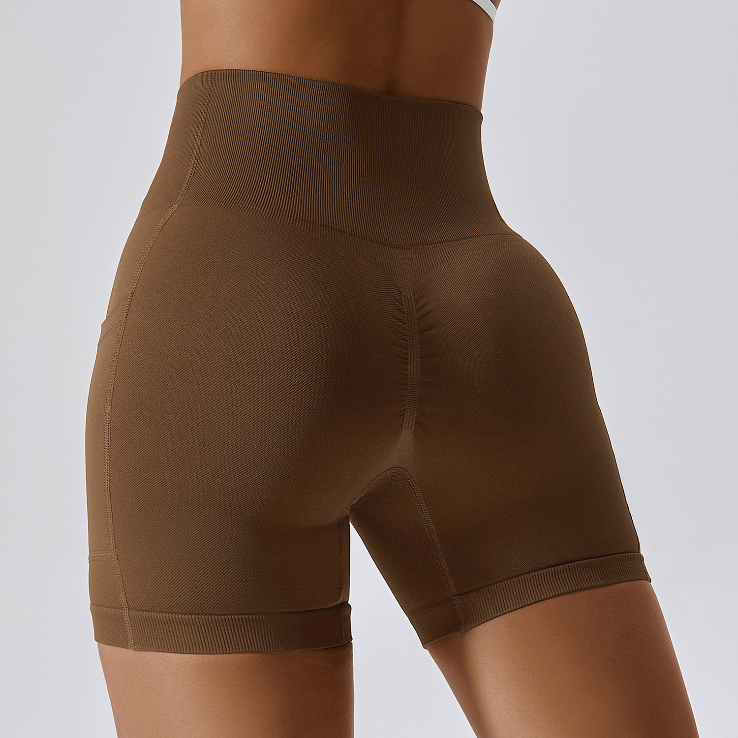 Seamless Tech Sport Shorts with Pocket Wholesale