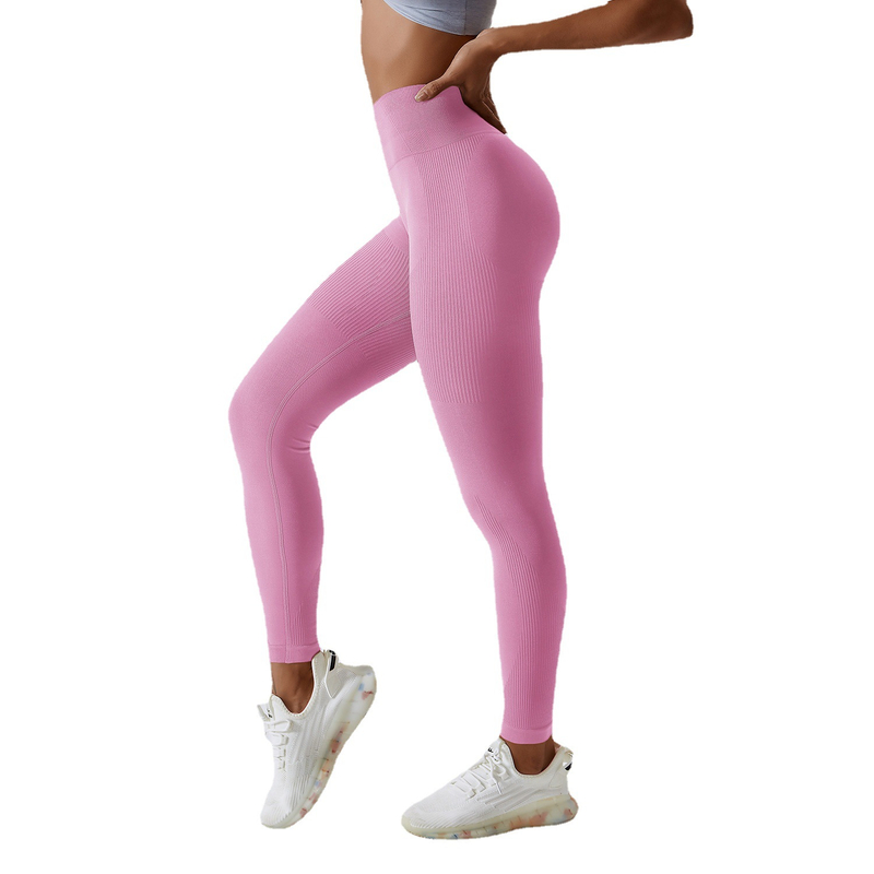 Seamless Pink Yoga Sport Legging