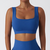 Seamless Ribbed Removable Cups Workout Bra