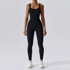 Seamless Ribbed Yoga Jumpsuit Legging