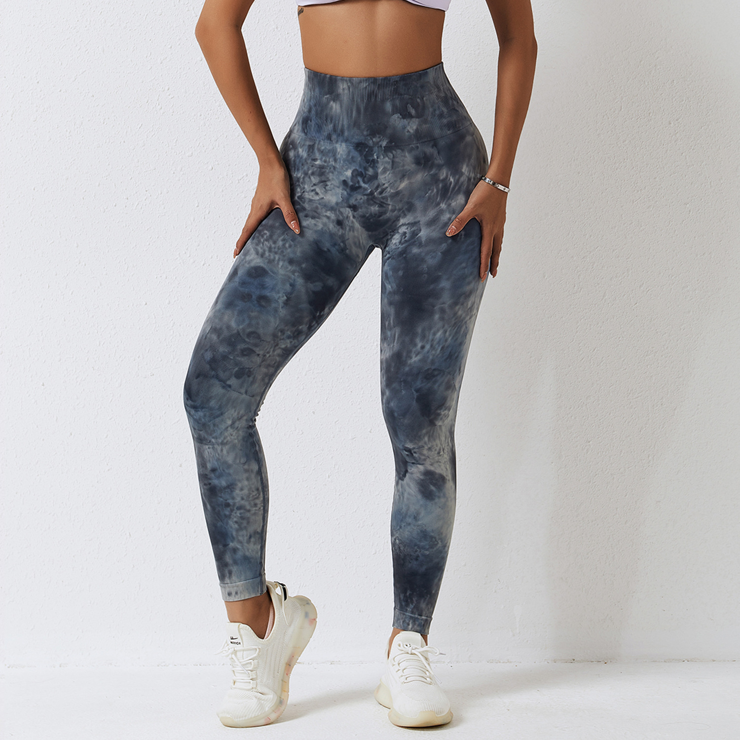 Seamless Manual Tie-dye Sport Legging