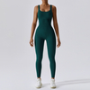 Seamless Ribbed Yoga Jumpsuit Legging