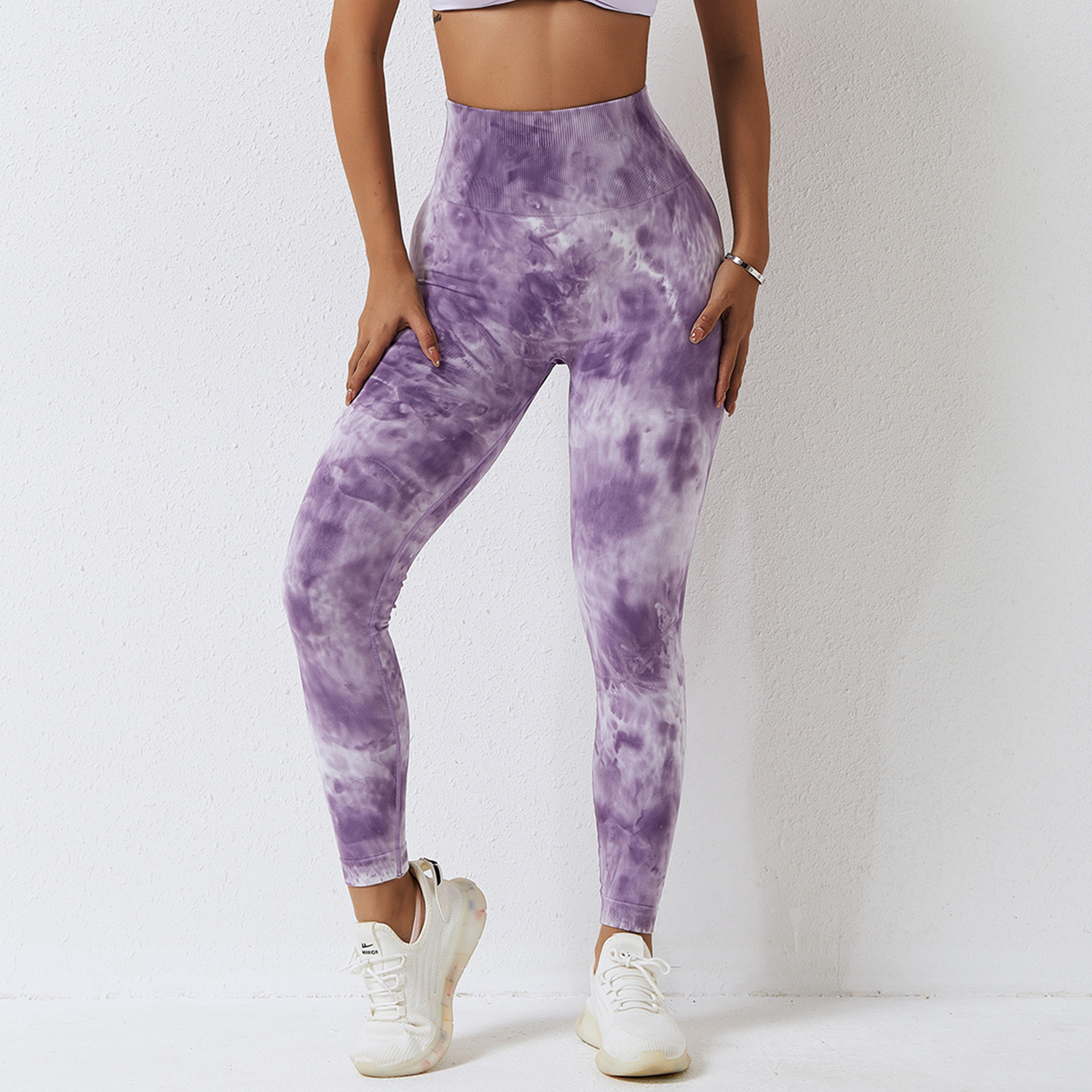 Seamless Manual Tie-dye Sport Legging