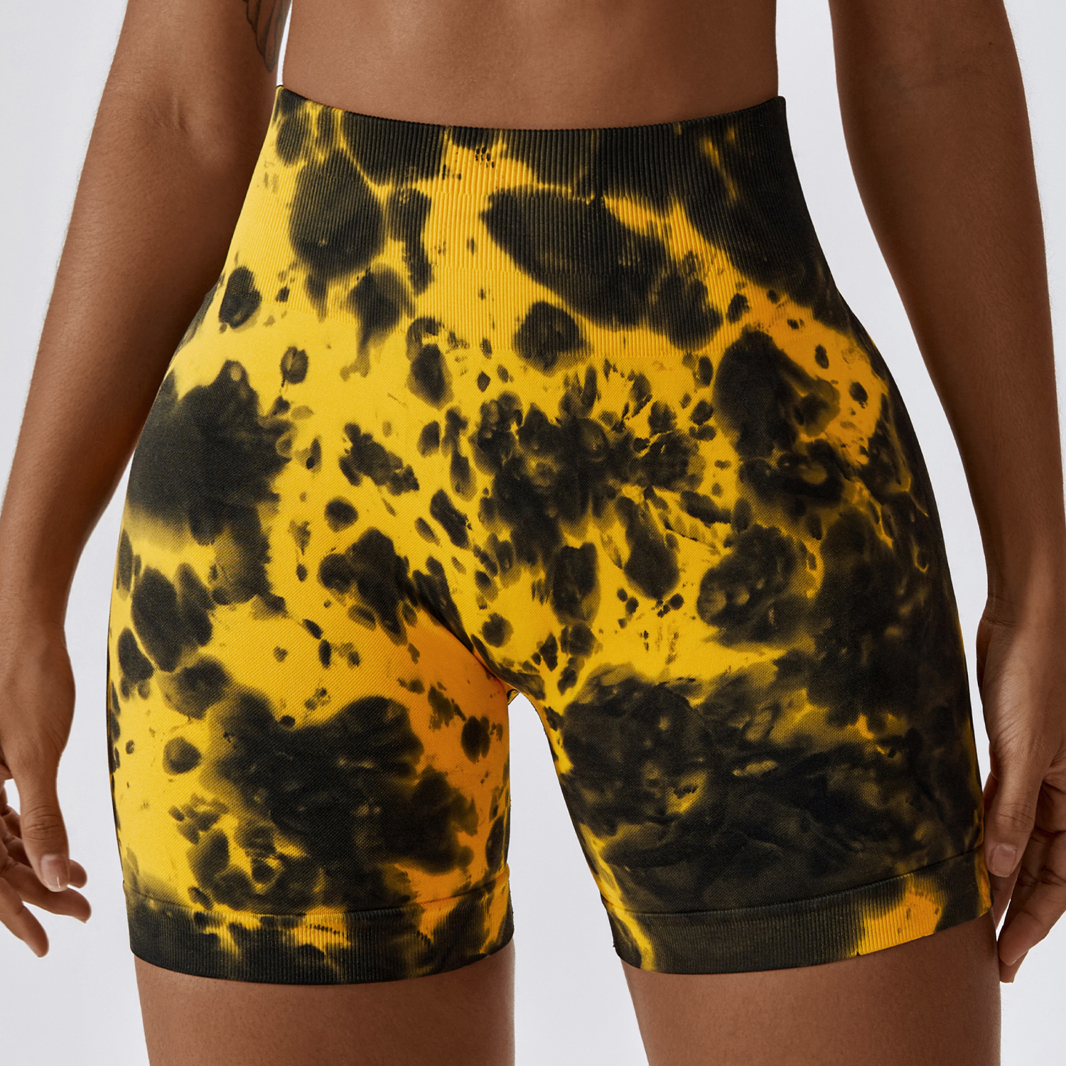 Seamless Tie-dye Scrunch Soft Active Shorts