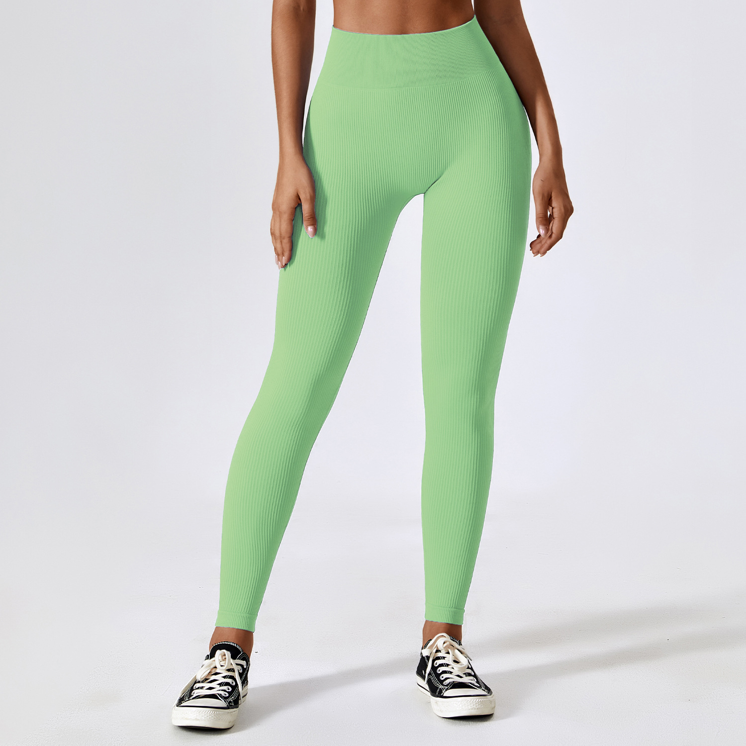 Seamless Rib Jacquard Yoga Legging