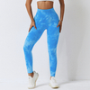 Seamless Manual Tie-dye Sport Legging