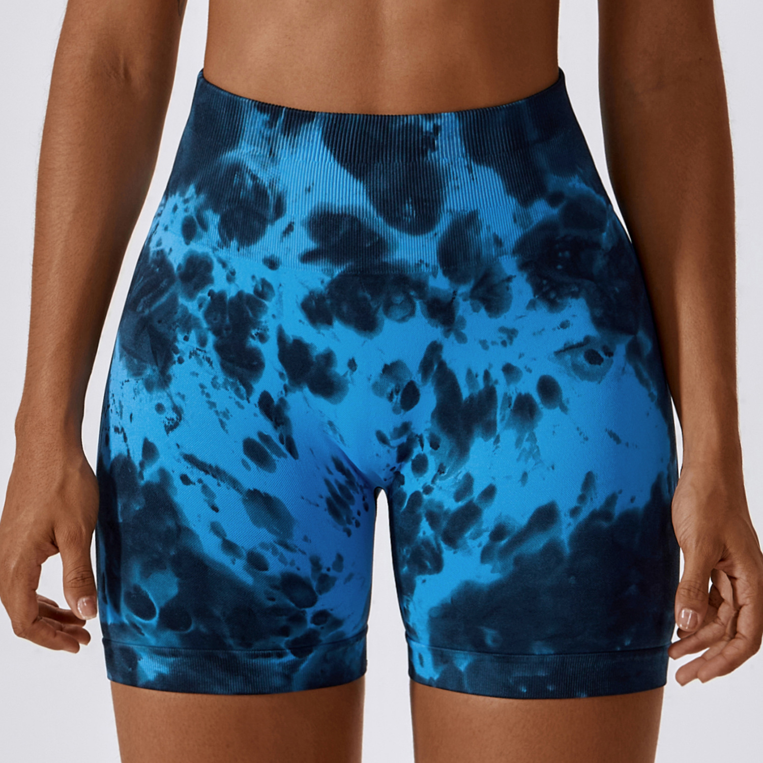 Seamless Tie-dye Scrunch Soft Active Shorts