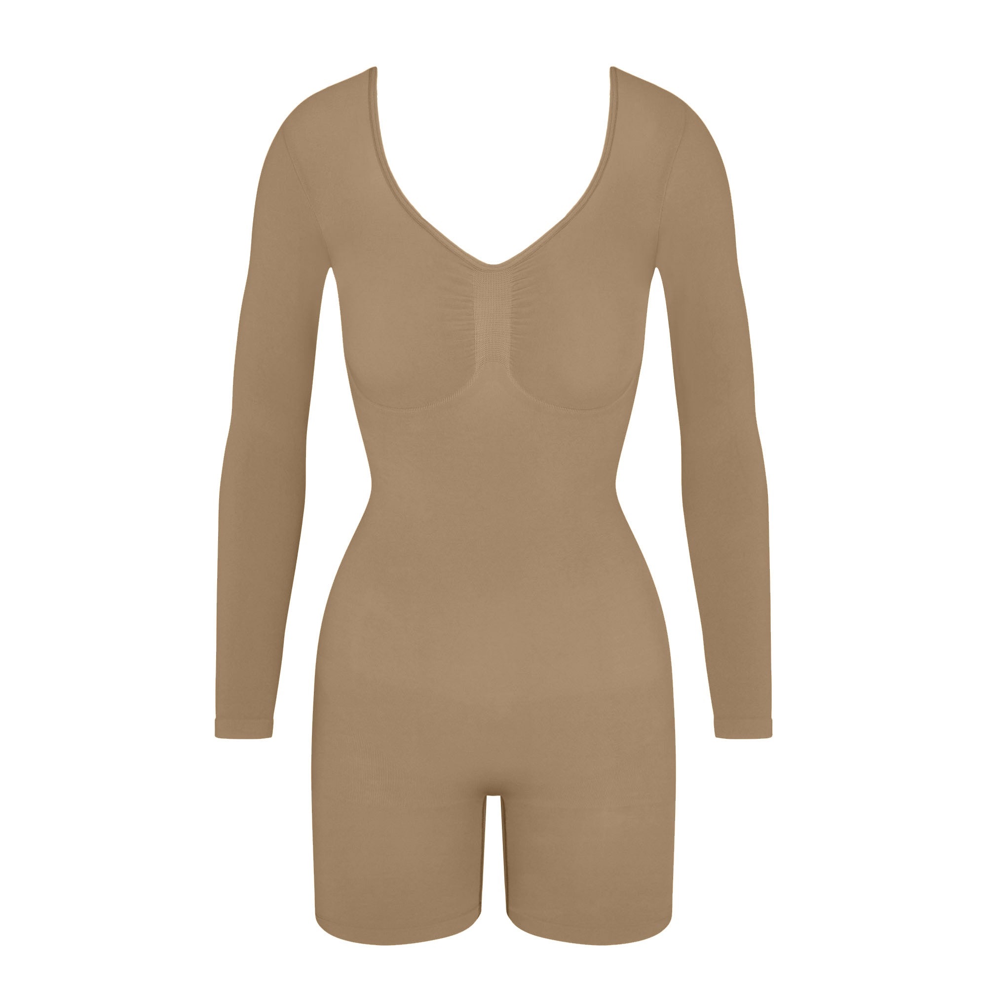 Seamless Long Sleeve Full Control Thong Short Bodysuit OEM Customize 