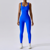 Seamless Ribbed Yoga Jumpsuit Legging