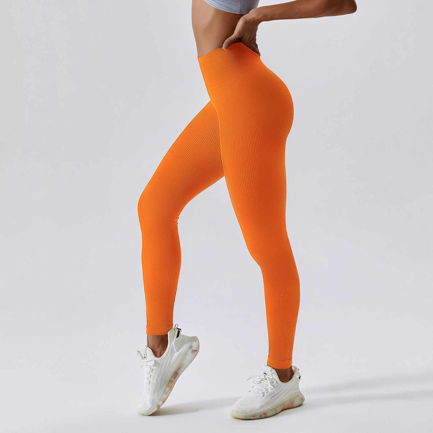 Seamless Pink Yoga Sport Legging